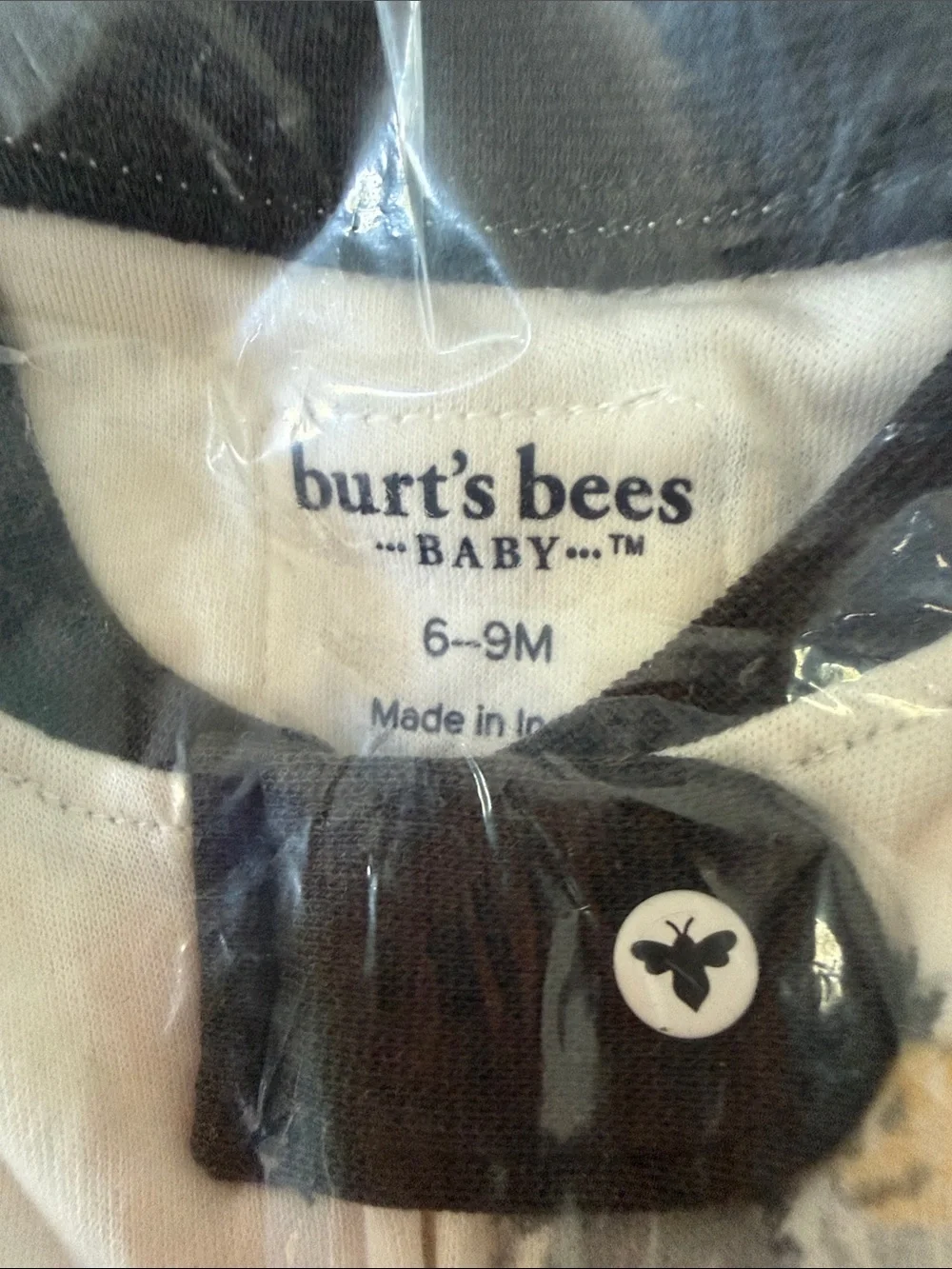 Burt bees Organic cotton Kids Pumpkin & Ghost Footed One-Piece 3-6 -9months